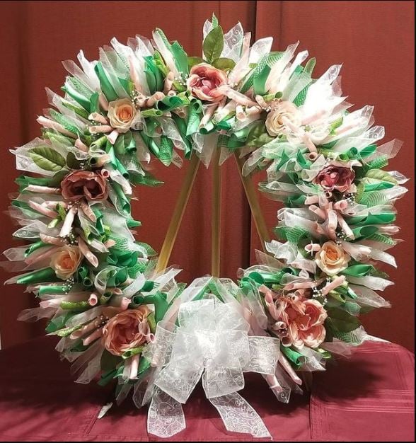 Customized Ribbon Wreath